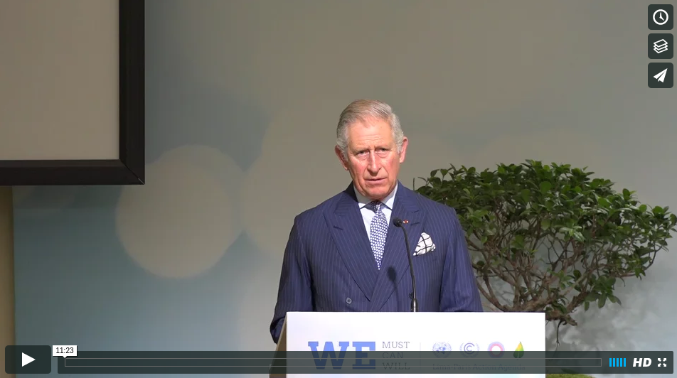 COP 21PrinceCharlesTheRestorationofForestsonVimeo