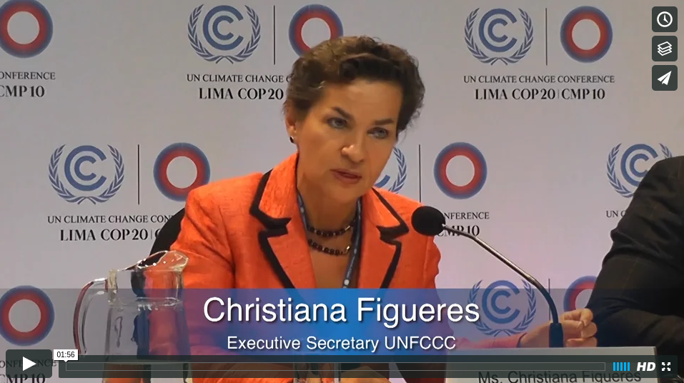 COP20ChristianaFigueresUNFCCCOceanWarmingonVimeo