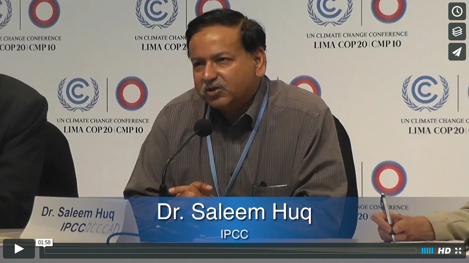 COP21Paris2015SpiritualDimensionDrSaleemHuqIPCConVimeo