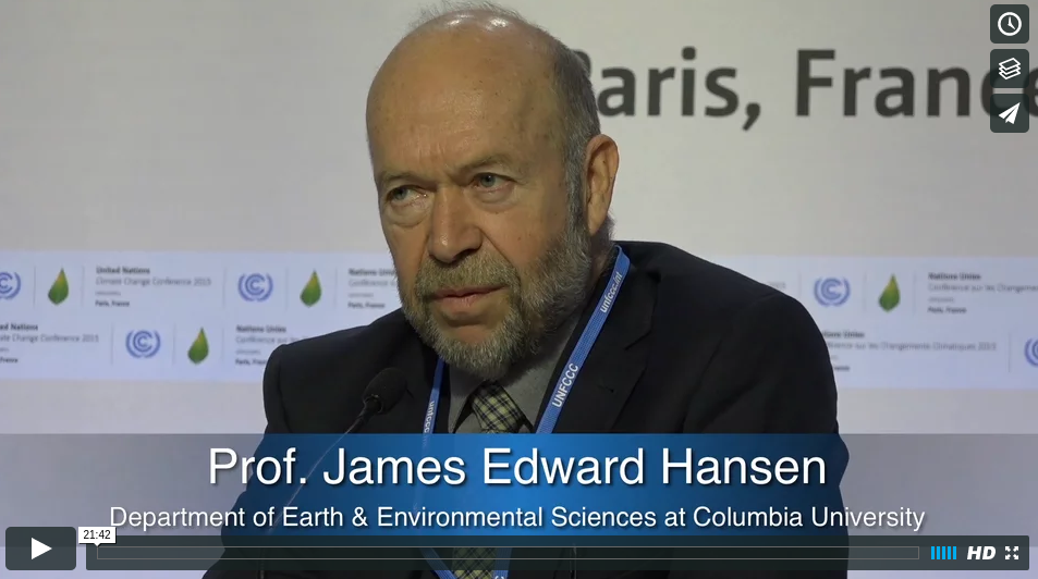 COP21ProfJamesHansenStormsofmyGrandchildrenColumbiaUniversityonVimeo
