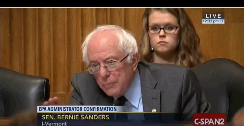 Bernie Sanders Grills Scott Pruit Image